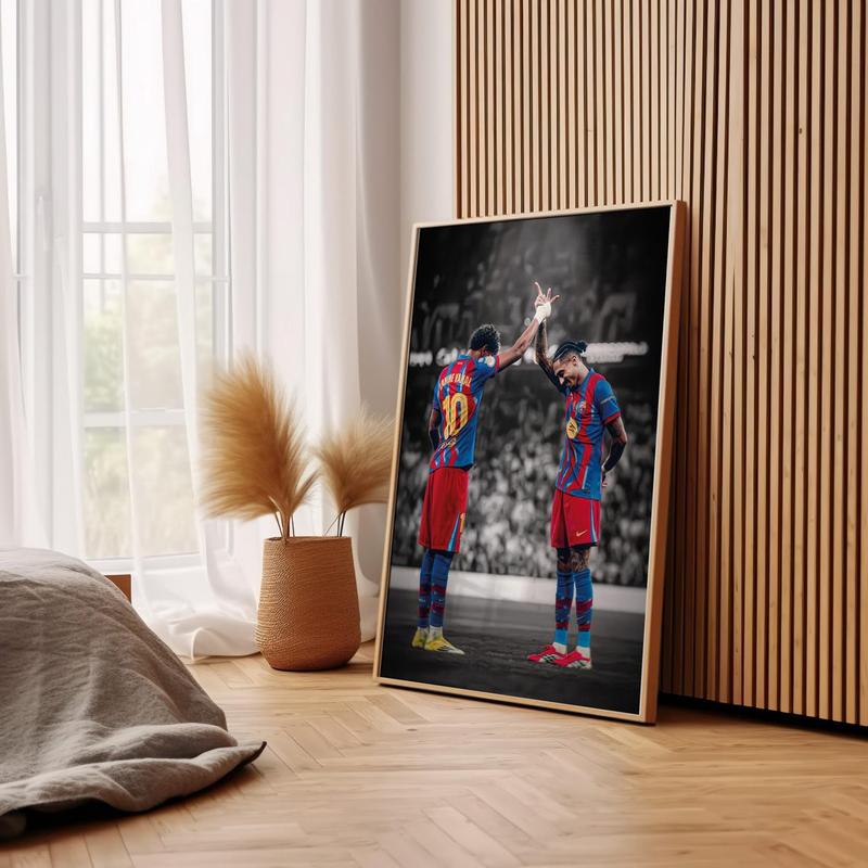 Raphinha Poster Lamine Yamal Poster Signed Football Poster( Unframed - Print Only )