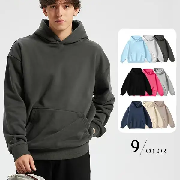 Men's Hoodie Cotton Blend Long Sleeve Pullover Regular Fit Soft Breathable Fabric Durable Everyday  Machine Washable Casual Outdoor Urban Street