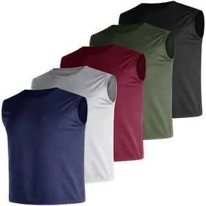 Men's Plus Size Tank Top 5-Pack - Breathable & Comfortable, XL-5XL, for Daily Workout, PLUS SIZE