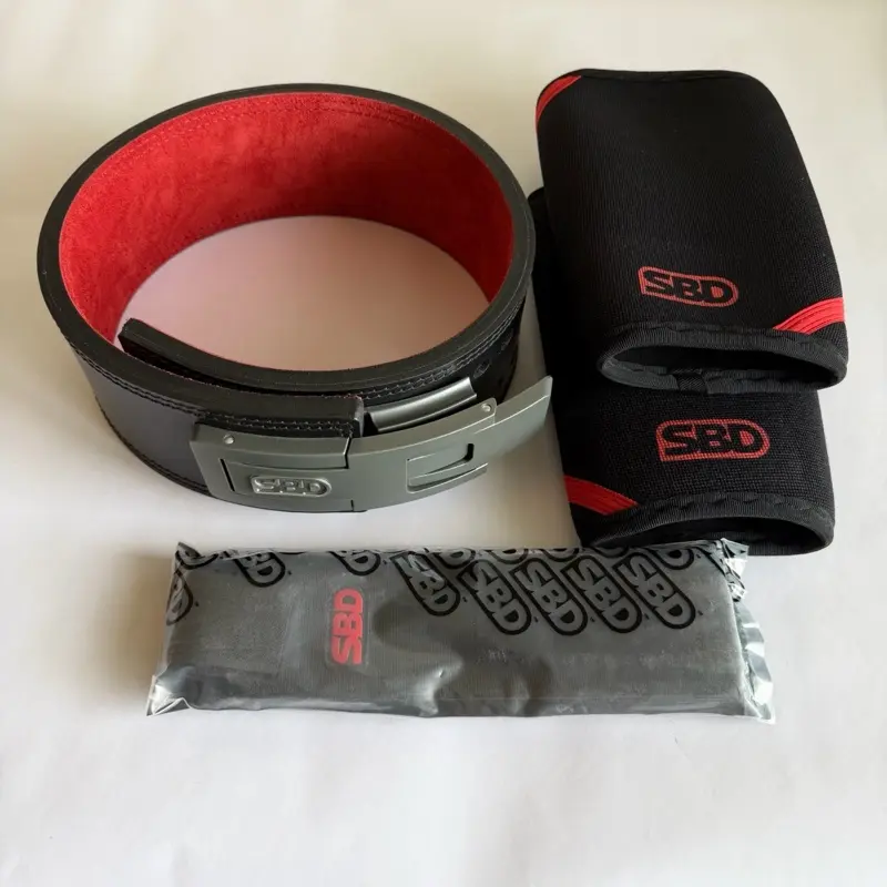 powerlifting bundle SBD belt + Knee sleeves + wrist wraps