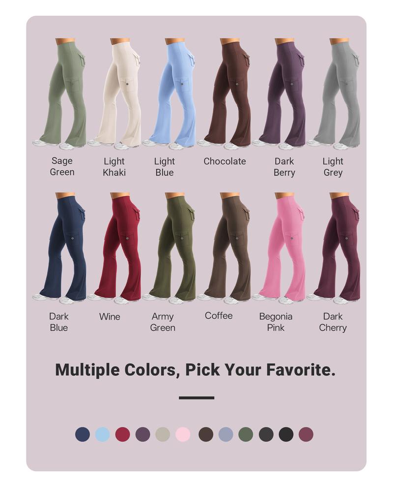 YEOREO CoreFlex Women's Workout Flare Leggings with Pockets Hidden Scrunch High Waisted Cargo Gym Yoga No Front Seam Leggings Flared Joggers Fitness Outfit Camouflage Sports Pants 75% Nylon 25% Spandex YEOREO CoreFlex Women's Workout Flare Leggings with Pockets Hidden Scrunch High Waisted Cargo Gym Yoga No Front Seam Leggings Flared Joggers Fitness Outfit Camouflage Sports Pants 75% Nylon 25% Spandex