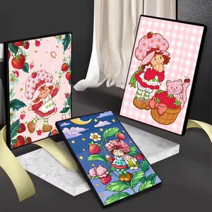 V-Vintage-D-Strawberry_Shortcake Painting Calligraphy Gift with prints Home bedroom living room decoration promotion and display suitable for bedroom bar parlor home decor gift fade-Resistant, Non-sticky, vibrant Wall print poster