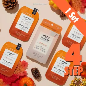 VOESH Pumpkin Pie 4-Step Pedi-in-a-Box 🎃🦶