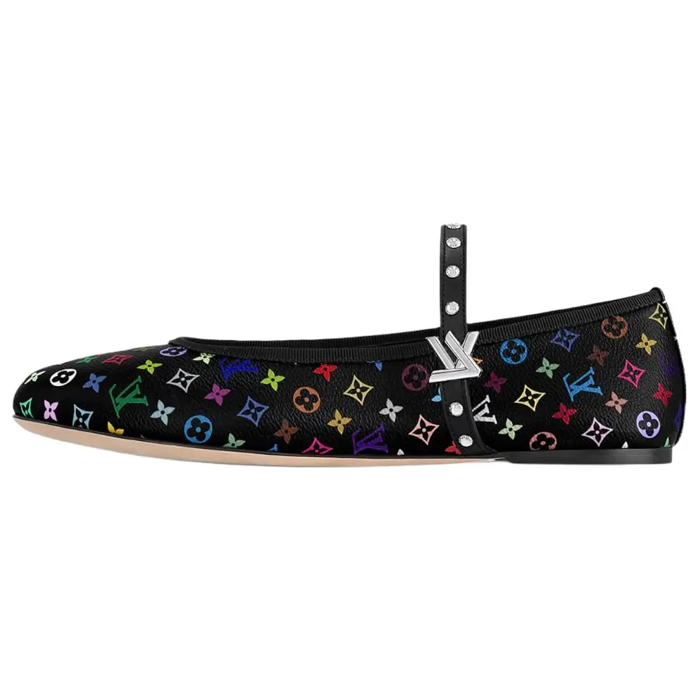 Louis Vuitton x Takashi Murakami Romy Canvas Ballet Flats for Women Trending Shoes, House White Official Shoes to Get / Maison Mihara, Walking Shoes, Footwear
