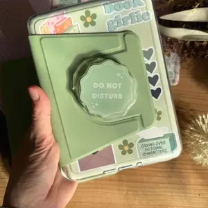 Matcha Green Magnetic Phone Grip, Gift For Book Lover