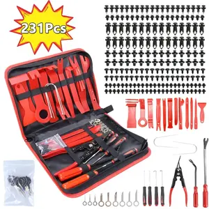 231-Piece Car Interior Trim Removal Tool Kit, Car Repair Tools, Manual Door Panel Dashboard Audio Disassembly Tools Set, No Batteries Included