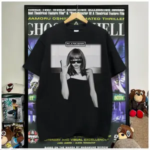 Cool girl group Lisa Vintage Graphic Print Men's Round Neck Tee, Casual Short Sleeve T-shirt for Summer, Fashion Men's Top for Daily Wear
