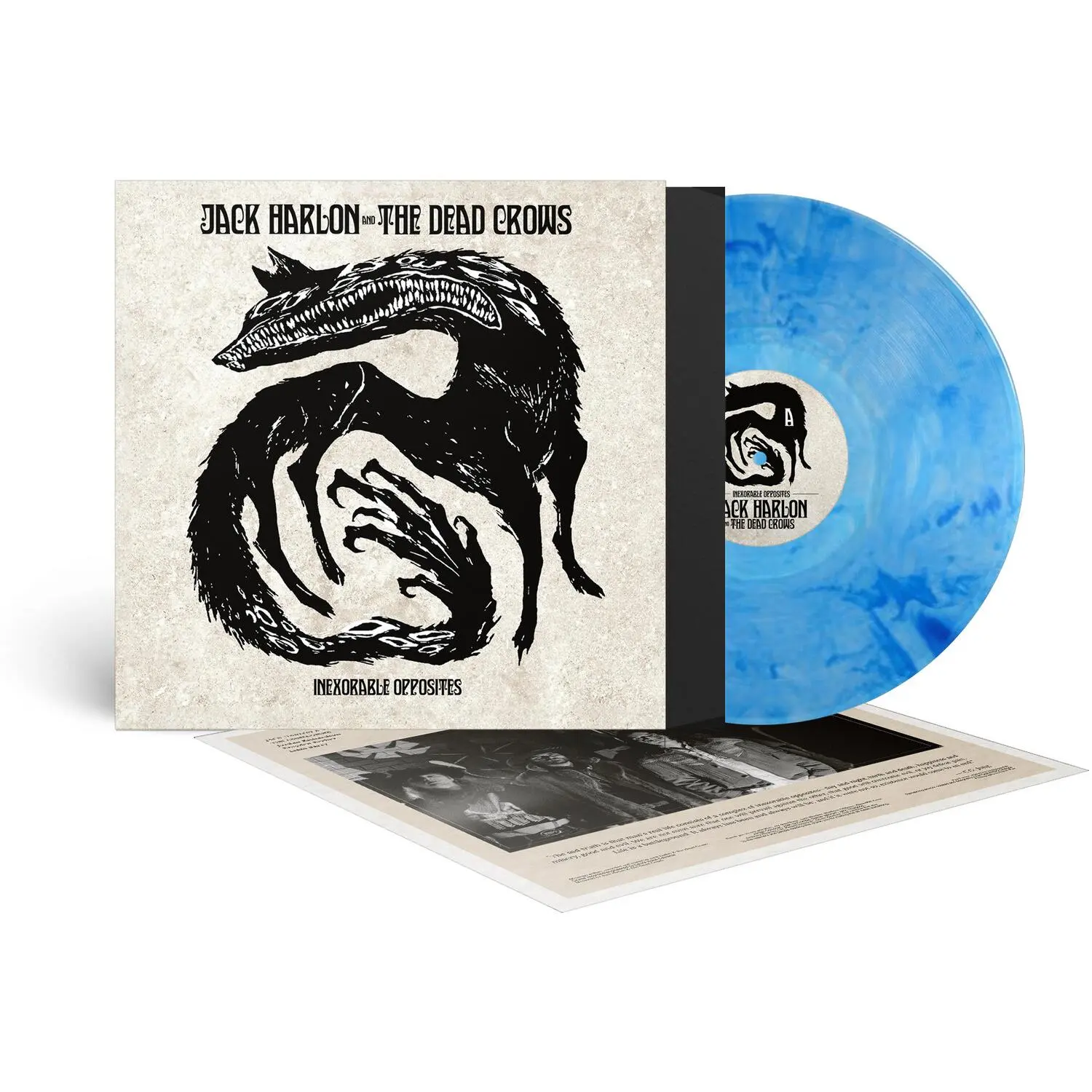 Jack Harlon & The Dead Crows - Inexorable Opposites - Blue  [VINYL RECORD - LP] Blue, Clear Vinyl, Ltd Ed, 140 Gram Vinyl