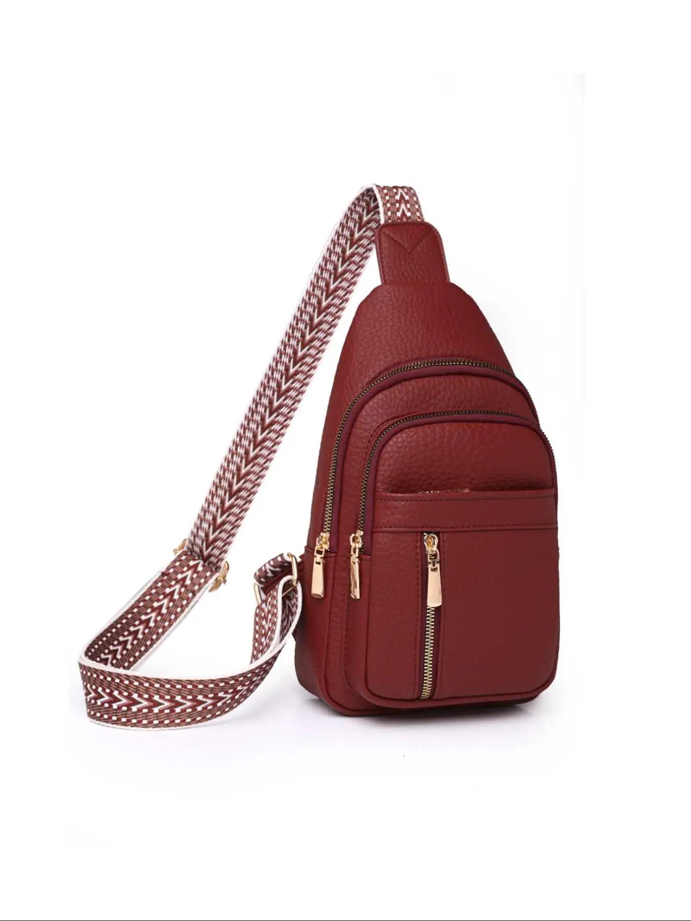 Solid Color Fanny Packs for Women, Fashion Casual PU Chest Bag with Adjustable Strap for Work & School, Casual Trendy Versatile High-quality Commuting