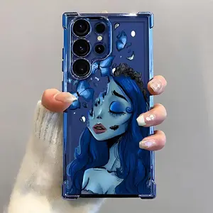 Character Butterfly Reinforced Corners Electroplated Soft Silicone Phone Case For Galaxy S26Ultra/S25/S24fe/S23/S22 Plus Drop Protection|Full Camera Protection|Anti-Scratch|Non-Smudge|Non-Slip|Anti-Yellow|Perfect Birthday Gift for Her