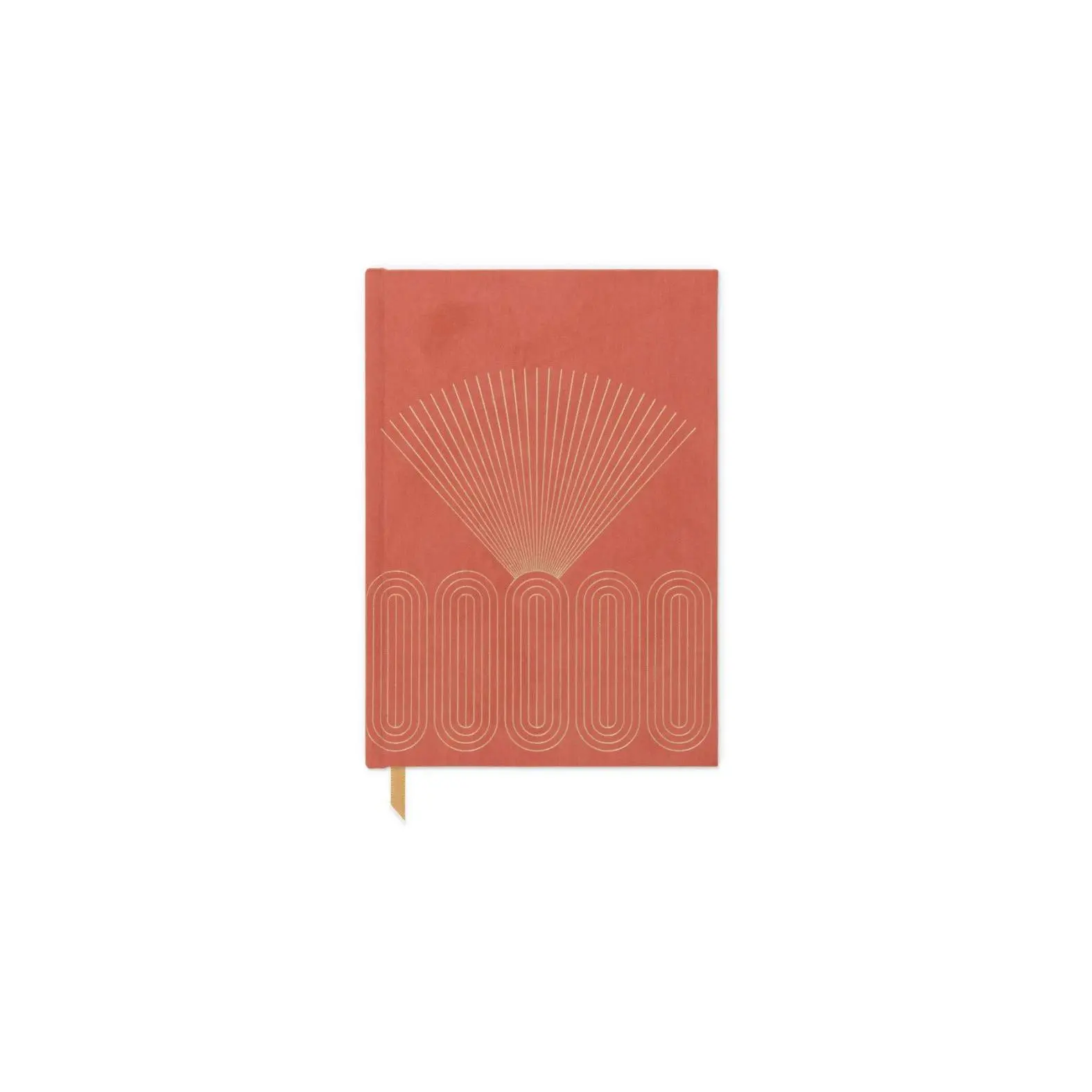 Designworks Ink Radiant Journal - Bright Terracotta Radiant Rays
