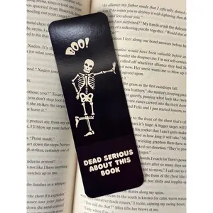 Double-Sided Skeleton Paper Bookmark