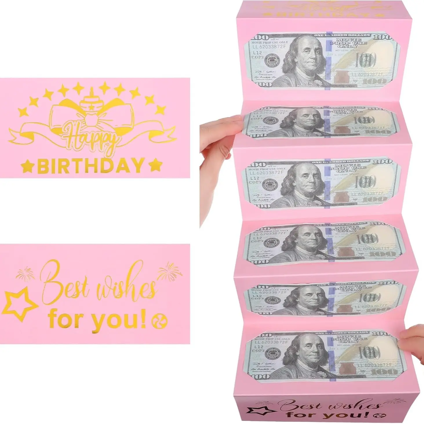 Birthday Money Envelope for Cash Gifts, Valentine's Day Surprise Wallet Pouch, Unique Gift Presentation, Perfect for Cash Gifts, Cash Envelopes