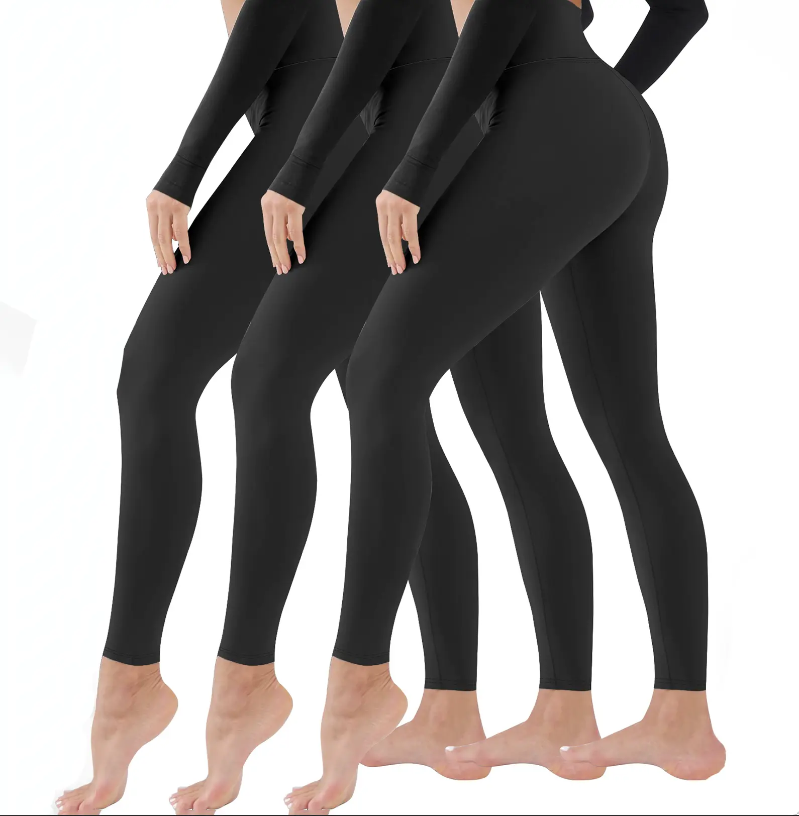 Ytech X 3 Pack Leggings for Women - High Waisted Tummy Control Yoga Pants no Pockets for Workout Gym Black Leggings#TikTokShopshopblackfriday#christmasgiftideas#blackfriday