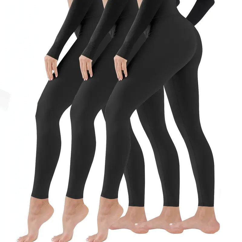 Ytech X 3 Pack Leggings for Women - High Waisted Tummy Control Yoga Pants no Pockets for Workout Gym Black Leggings#TikTokShopshopblackfriday#christmasgiftideas#blackfriday