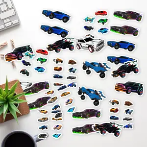 Stickers Pack 20 Pcs Rocket Laptop Colorful Waterproof Bottle Car League Aesthetic Bike Guitar Vinyl Skateboard Luggage Water Bumper