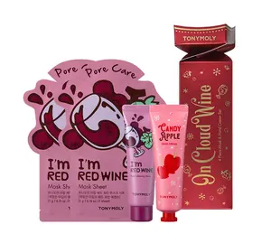 TM - On Cloud Wine Mask + Hand Cream Box Gift Set