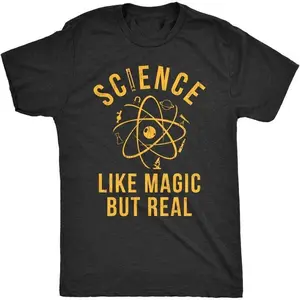 Mens Science Like Magic But Real T Shirt Funny Nerdy Teacher Tee