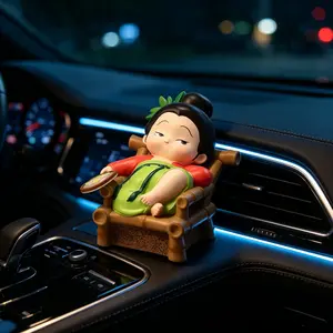 New Traditional Style Car Interior Decoration, Resin Craftsmanship, Dual Use for Home and Vehicle, Symbolizes Safe Journey