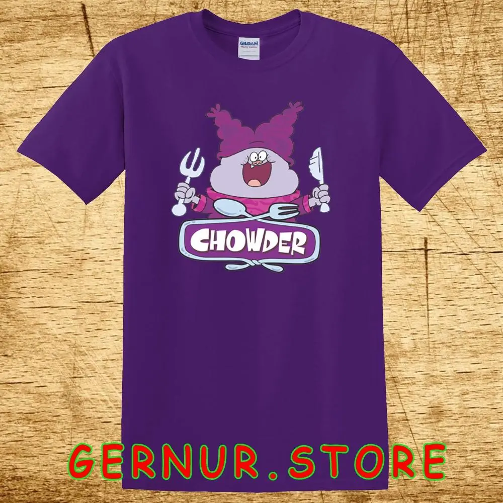 Chowder Need to Feed Cartoon Men's PurpleT-Shirt All Colors, Gift for Women Men, Made In USA, US Size S-6XL, 100% cotton, Classic Fit, Unisex T-Shirt