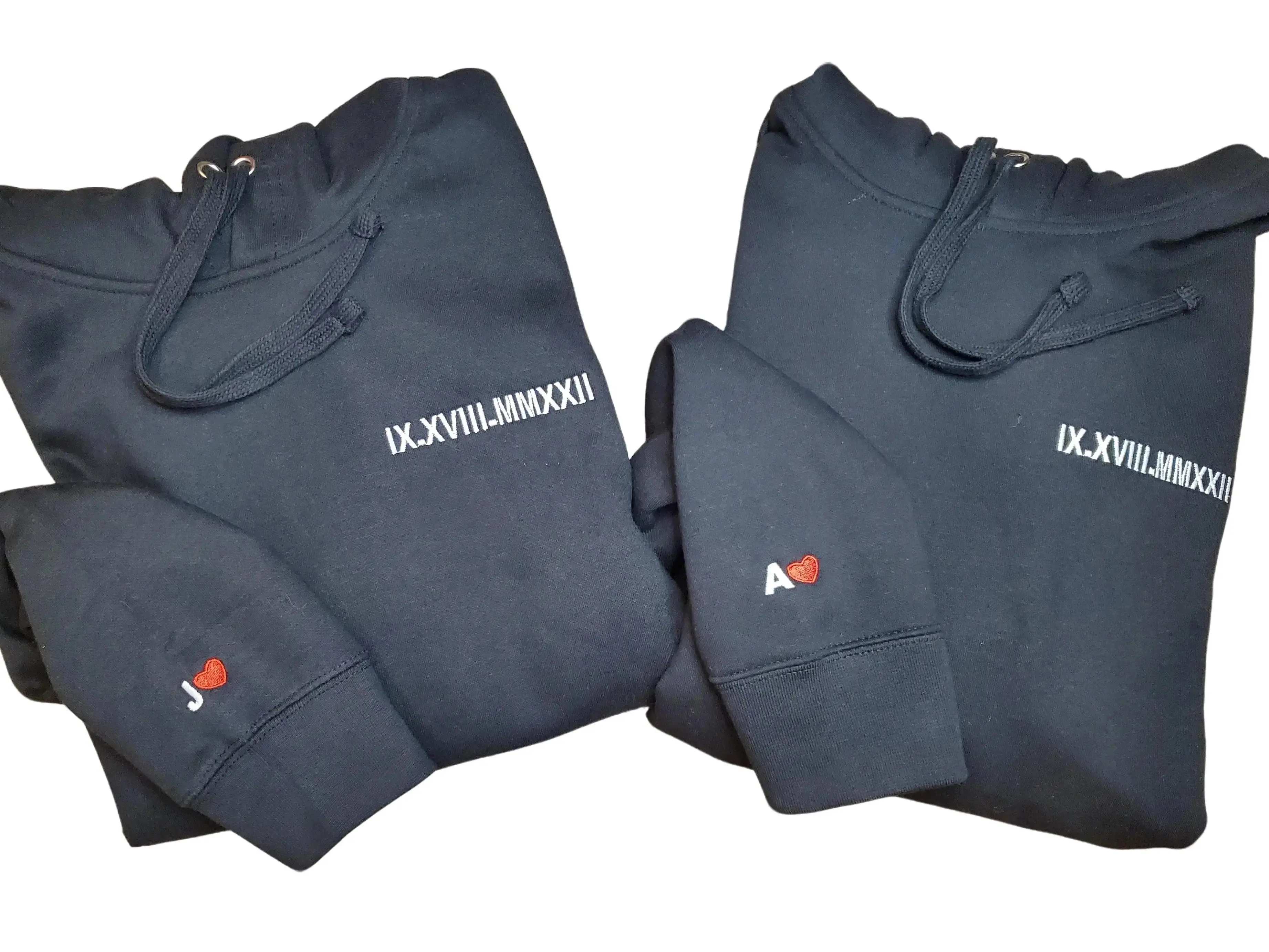 Custom Roman Numeral Embroidered Sweatshirt | Personalized Date Crewneck | Anniversary Gift