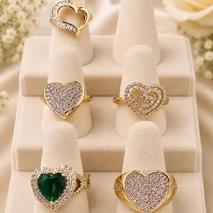 (R39)(R53)(R39)(R64) Love, Elegance & Sparkle.  heart rings COLTAB COLLECTION