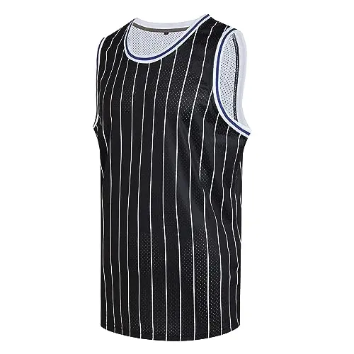White Pinstripe black Jersey