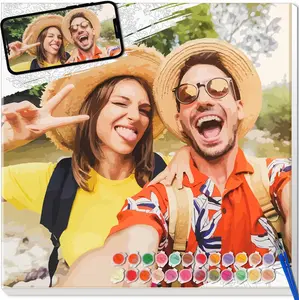 Custom Paint by Numbers Kit for Adults - Personalized Paint by Numbers for Beginner, Make Your Own Picture, Customized Painting by Numbers for Friends, Family, Home Decor