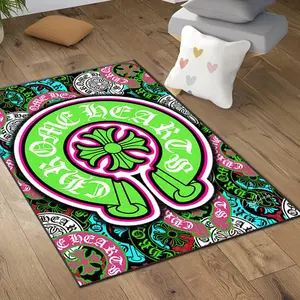 Chrome Rug, Washable Rug, Living Room Rug, Area Rug,Non-Slip Rug,Rug Chrome, Popular rug N8