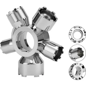 Upgraded Metal 10-in-1 Faucet Aerator Tool - Heavy-Duty Removal Key Kit, Fits M16.5/M18.5/M21.5/M22/M24/M28 Sizes,Works on Hidden Thread & Housing Aerators,Essential Home Plumbing Repair Accessory