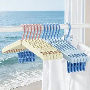 Multi-functional Hidden Extendable Travel Coat Rack for Dormitory Business Trips and Student Foldable Laundry Hanger