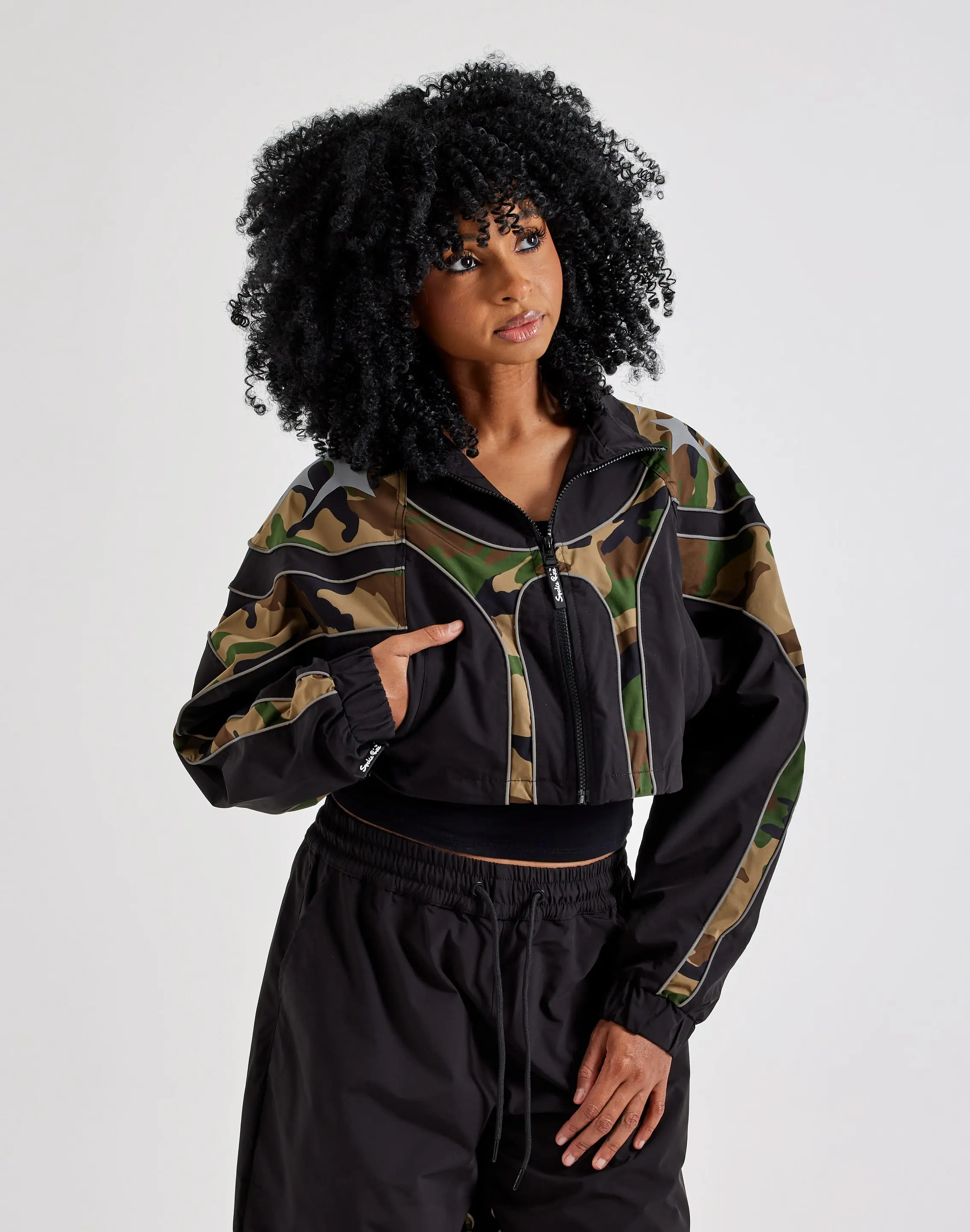Womens Smoke Rise Camo Panel Jacket