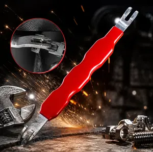 L-type automotive electrical connector separator Dual-ended electrical connector removal tool Automotive electrical plug disconnect tool Electrical connector separation tool Automotive wiring harness terminal release tool car mat