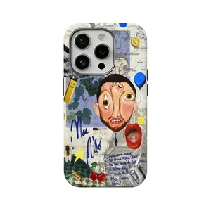 Mac Miller-Themed 2-in-1 Dual-Layer Phone Case — Western Street Style Design. Compatible with iPhone 17/16/15/14/13/12. Drop-Resistant Hard Case — The Perfect Gift Choice.