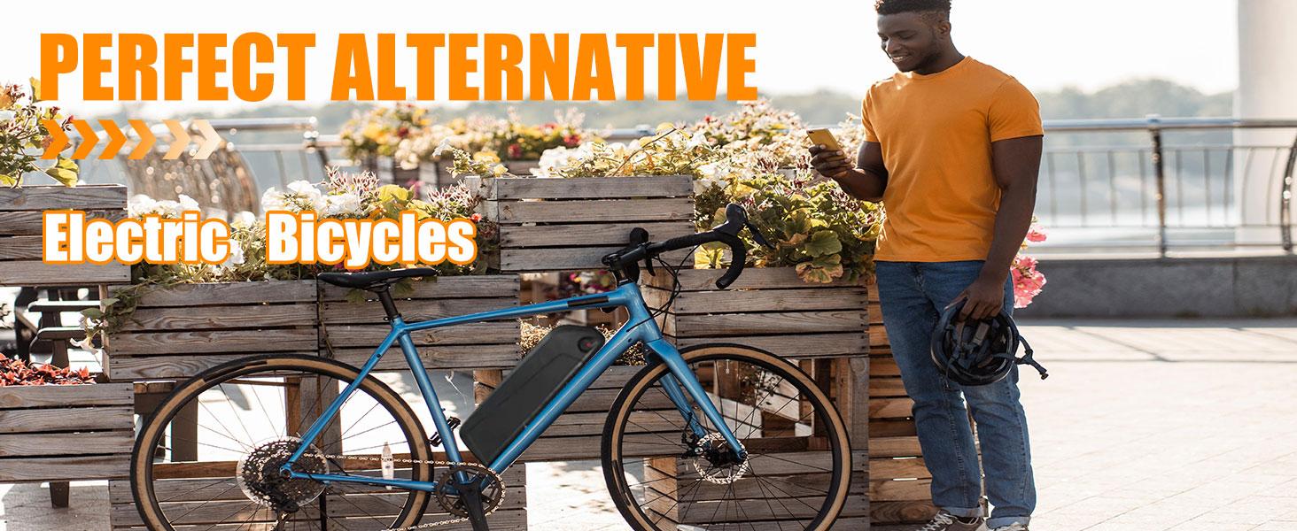 36V 20Ah Electric Bike Battery - Lithium Ion Ebike Battery Pack for 250W 500W 750W 1000W Motor, 4 Pin / 5 Pin High Capacity Replacement Battery with 40A BMS, USB Port & Safe Lock