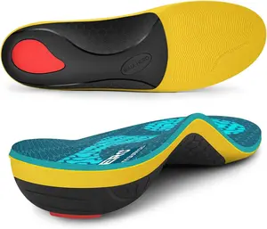 Heavy Duty Pain Relief Insoles, 220+lbs High Arch Support Orthotics Inserts for Plantar Fasciitis, Flat Feet, Pronation and Heel Pain