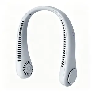 Bladeless Rechargeable Neck Fan for Father's Day Gift, Hands-Free Earphone-Style Portable Fan with Cooling Tech, 8-Hour Battery Life, Ideal for Driving, Travel