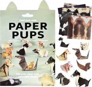 DIY Paper Cats - 50 Sheets DIY Origami, Fun 3D Paper Dog Models, Cute DogOrigami Set, Fun Craft Activity, Desk Decoration & Gift for Dog Lovers