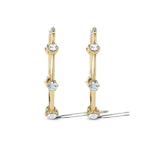 Large Hoop Crystal Earrings