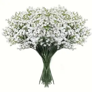 40 Bundles Artificial Baby Breathing Flowers, Realistic Touch Simulation Flowers, Ideal for Anniversaries, Weddings, Parties, Home Decor