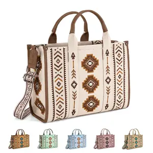 Montana West Dual Sided Print Women Tote Bag with Top Handle, Zipper Suitable for Travel, Work