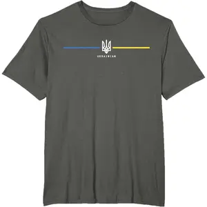 Ukraine Ukrainian Flag Zelensky Tryzub Military T-Shirt