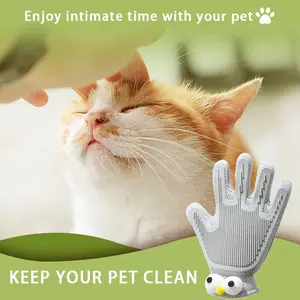 Must‑Have 2‑in‑1 Pet Grooming Glove! Double‑Sided Deshedding Hair Remover, Perfect Massage & Bath Tool for Dogs & Cats