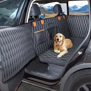 【Chumajor】 Medium Machine Washable Dog Car Seat Cover for Back Seat& Car Door Protector, Fits Sedans, Mid-Size SUV, Mid-Size Trucks - Dog Hammock for Cars- Waterproof Pet Car Accessories