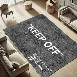 Keep Off Rug, Statement Rug, Modern Floor Mat