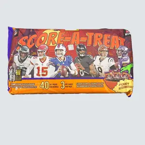 MCM - “Suppy” -  mini Panini Score a Treat Football Card - 40 NFL Packs, 3 Cards per Pack, Candy Alternative, Collectible Memorabilia