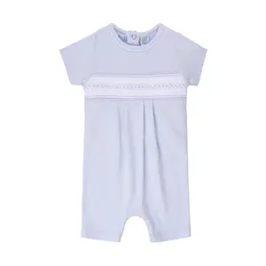 Baby Boy Smocked Argyle Shortall