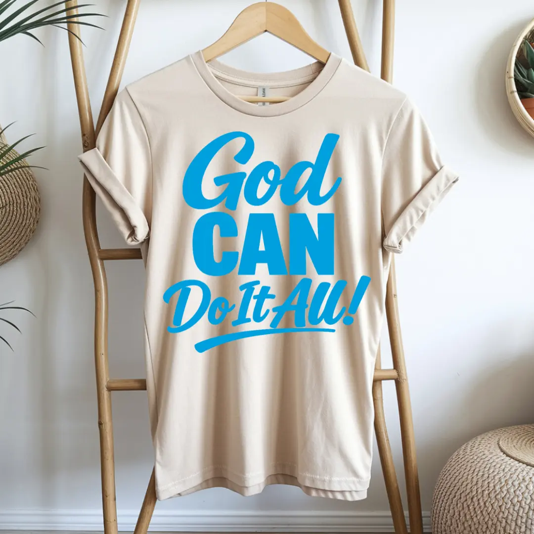 God Can Do It All Screen Print Heat Transfer (3 Pack)