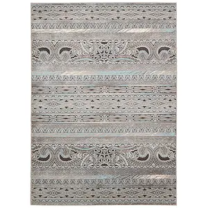 Nourison Karma KRM03 Stone Area Rug 3'9" x 5'9"