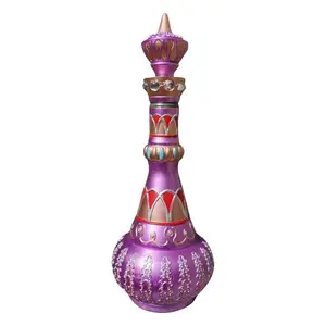 "Genie Bottle Costume Prop - Purple Bottle-Like Shape for Creative Costumes  & Unique Ensembles - Simple Versatile Design Enhances Any Outfit - Masks"